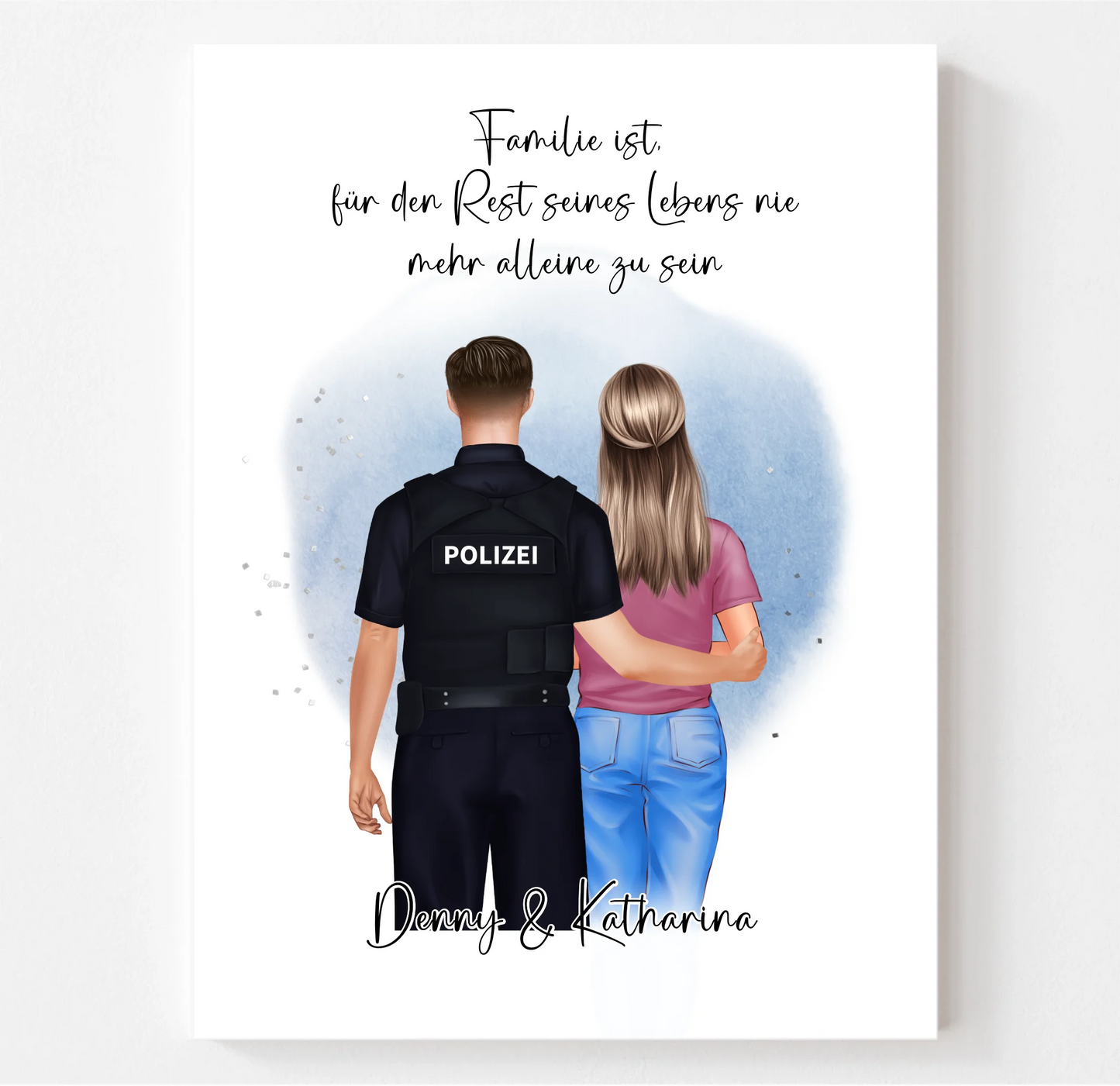 Polizei & Frau + 1-2 Kinder Poster
