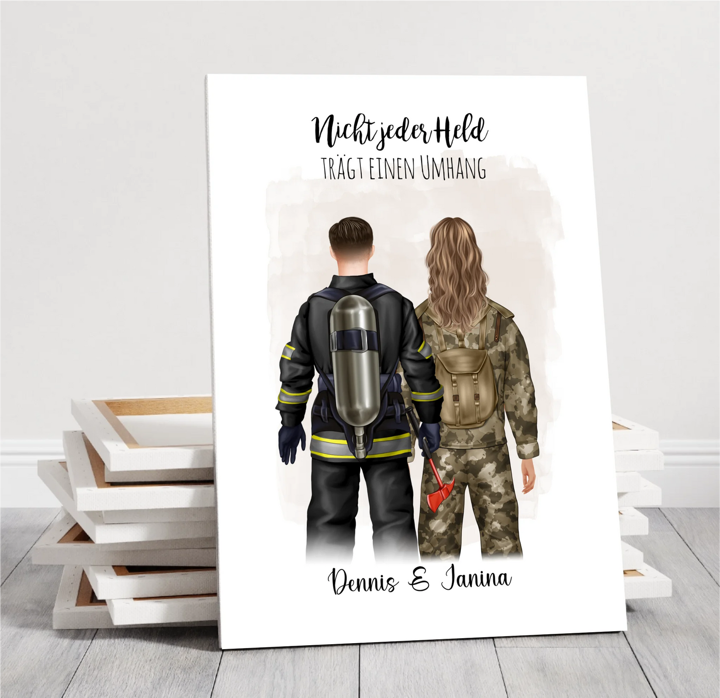 Feuerwehrmann & Soldat/in Poster