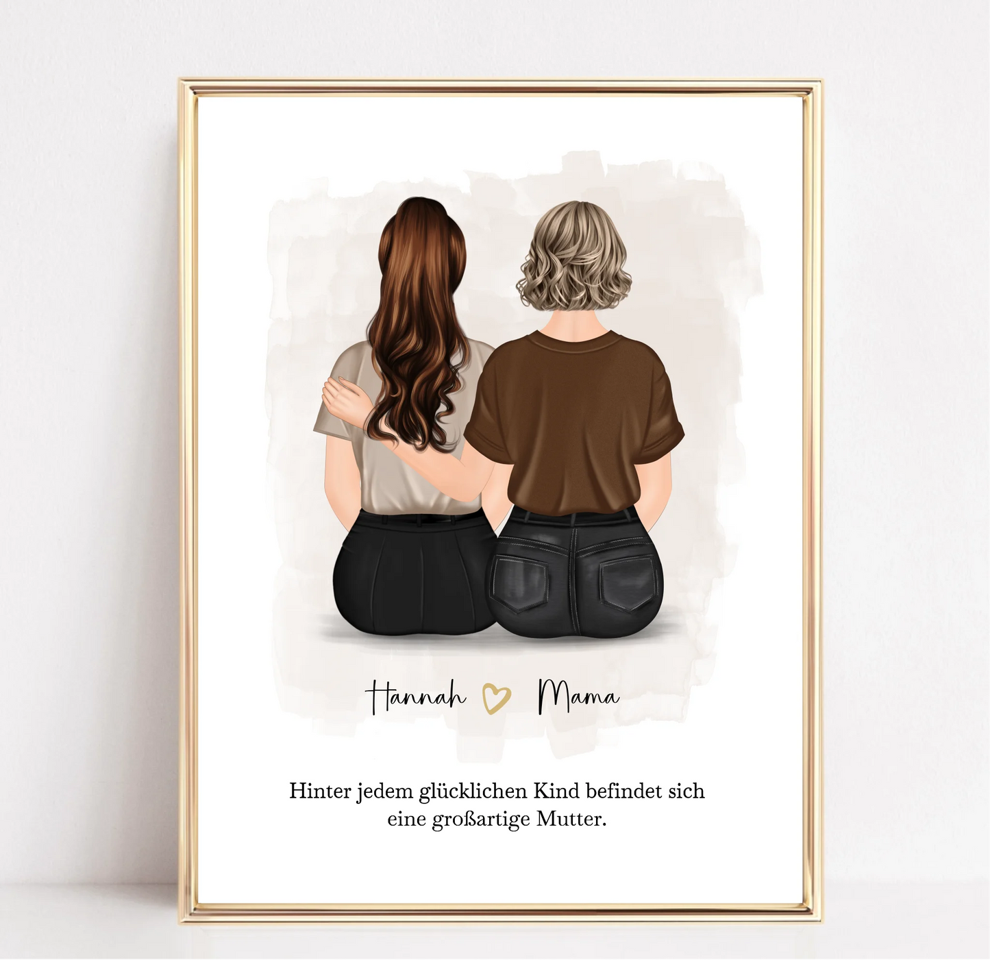 Mama mit 1-2 Töchter Poster