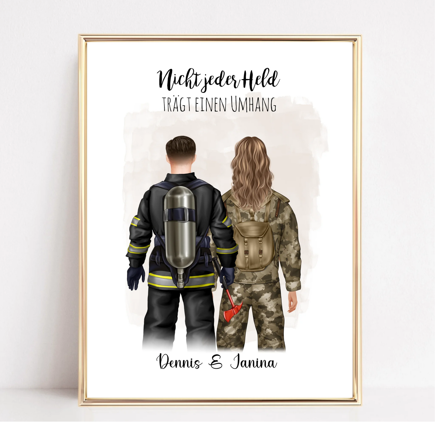 Feuerwehrmann & Soldat/in Poster