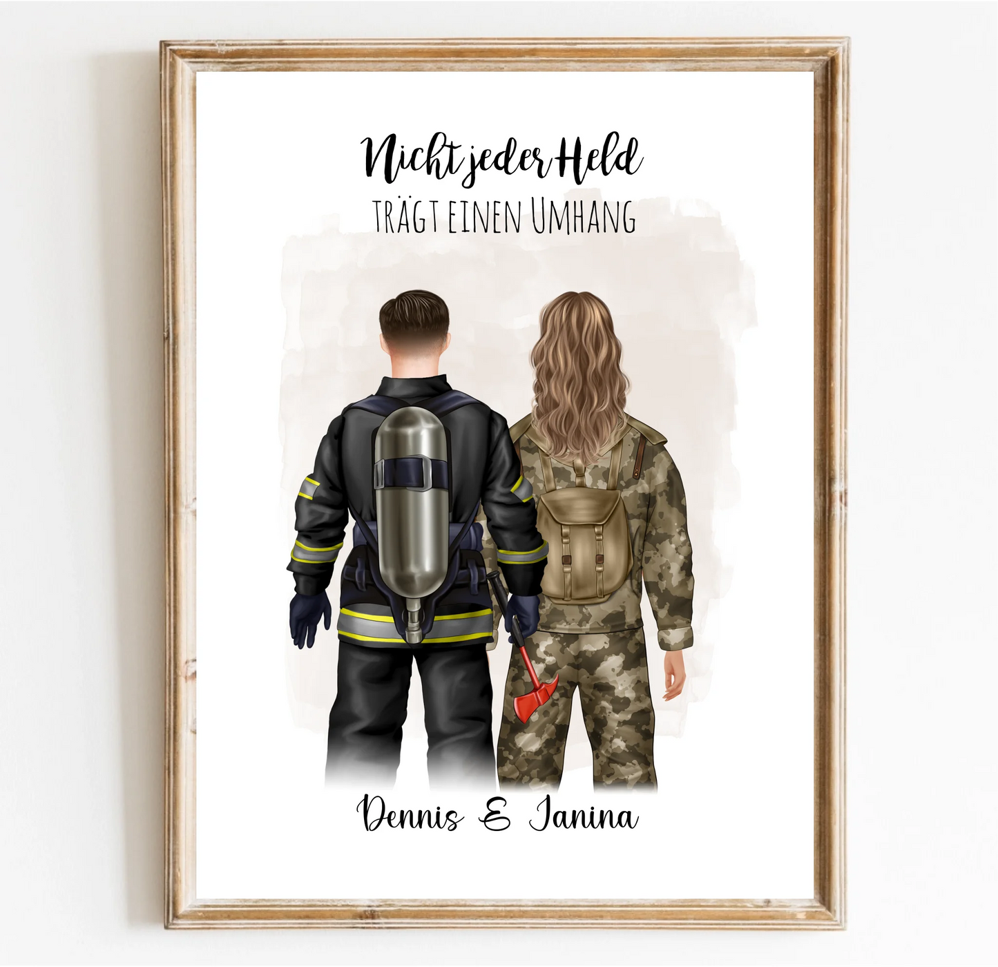 Feuerwehrmann & Soldat/in Poster