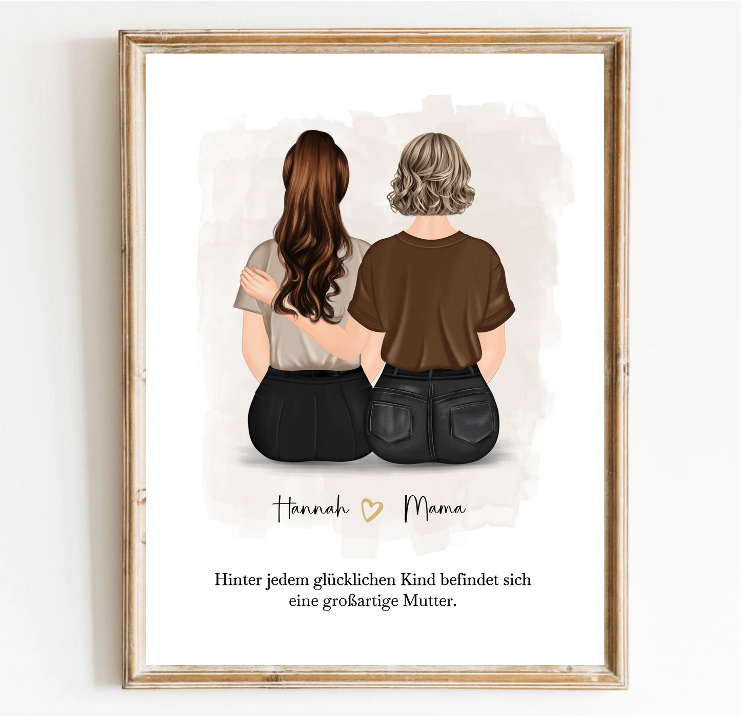 Mama mit 1-2 Töchter Poster