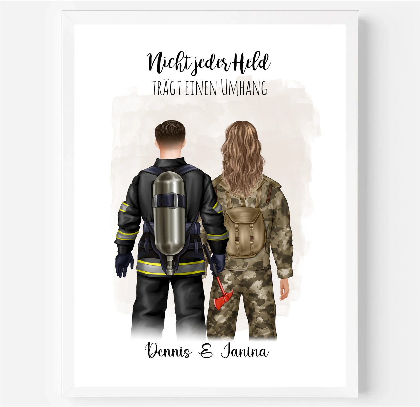 Feuerwehrmann & Soldat/in Poster
