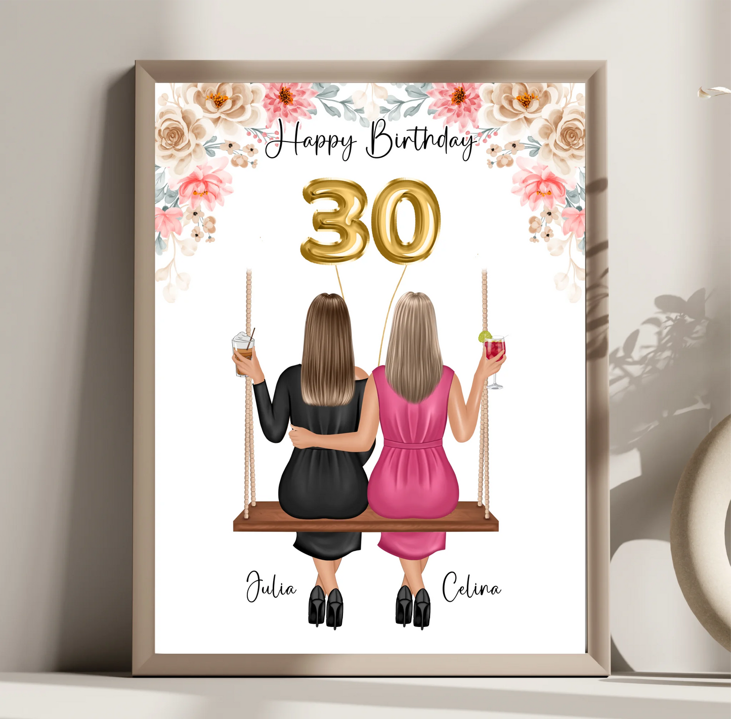 Beste Freundin Poster - Geburtstag