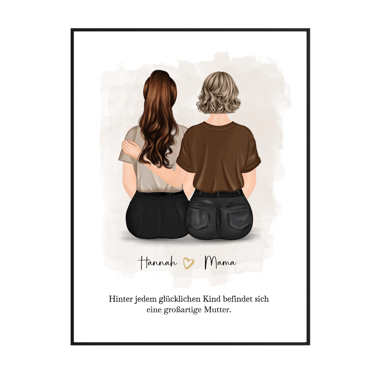 Mama mit 1-2 Töchter Poster