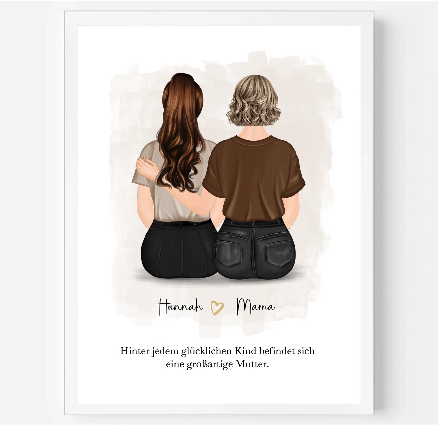 Mama mit 1-2 Töchter Poster