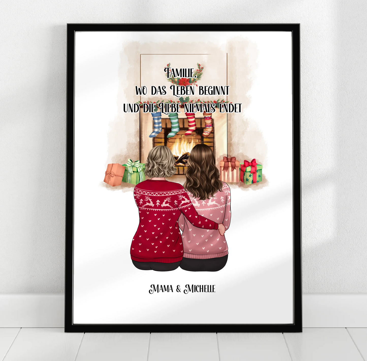 Mama & Tochter/Sohn Poster
