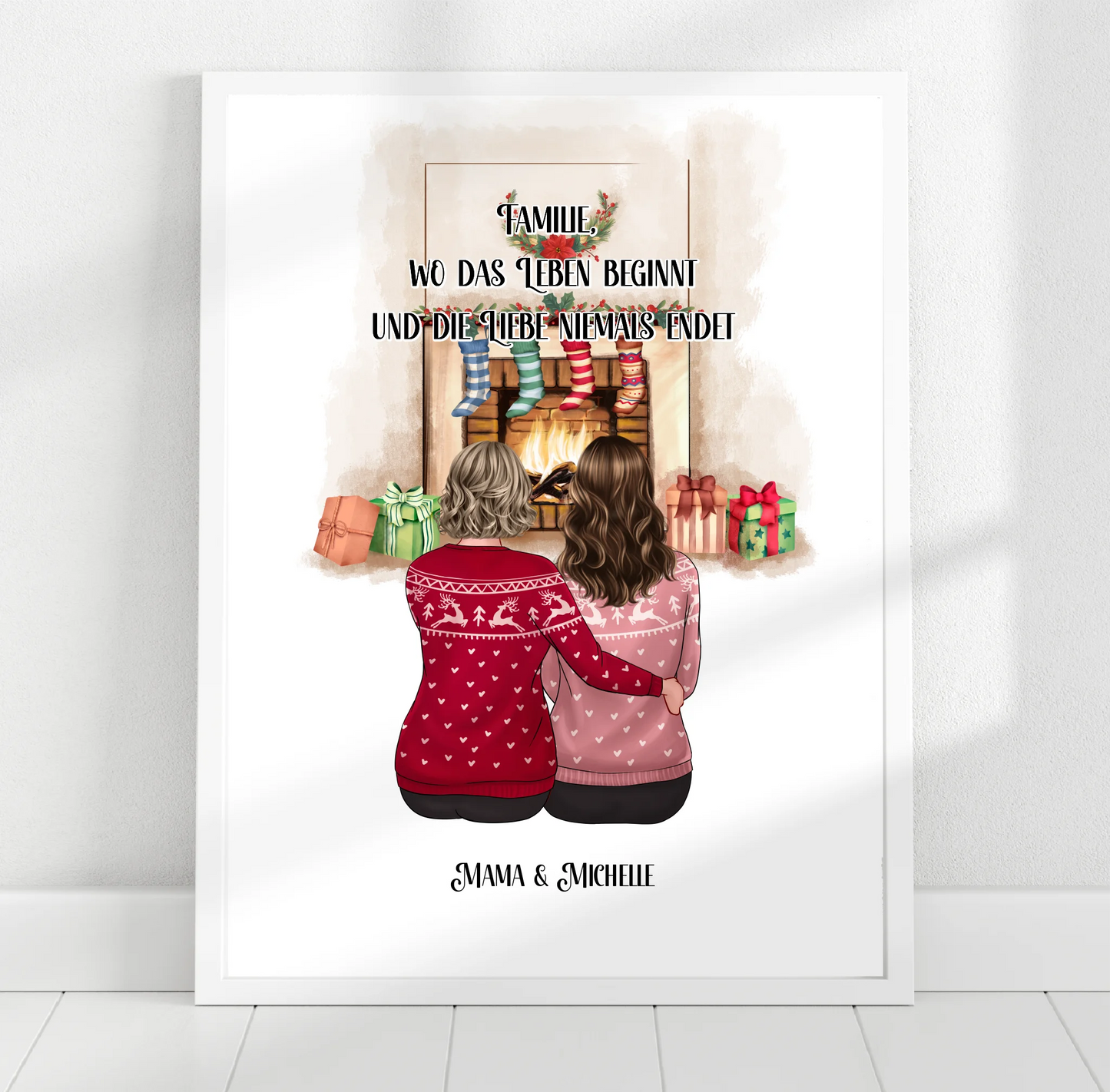 Mama & Tochter/Sohn Poster