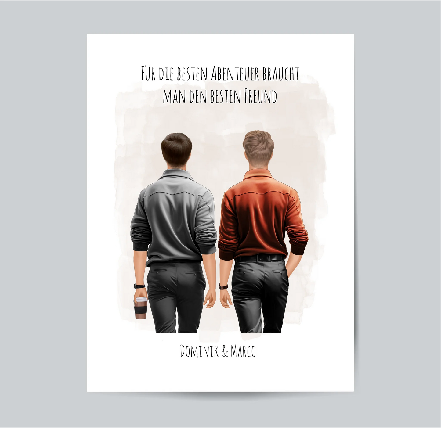 1-3 Männer Freunde/Brüder Poster