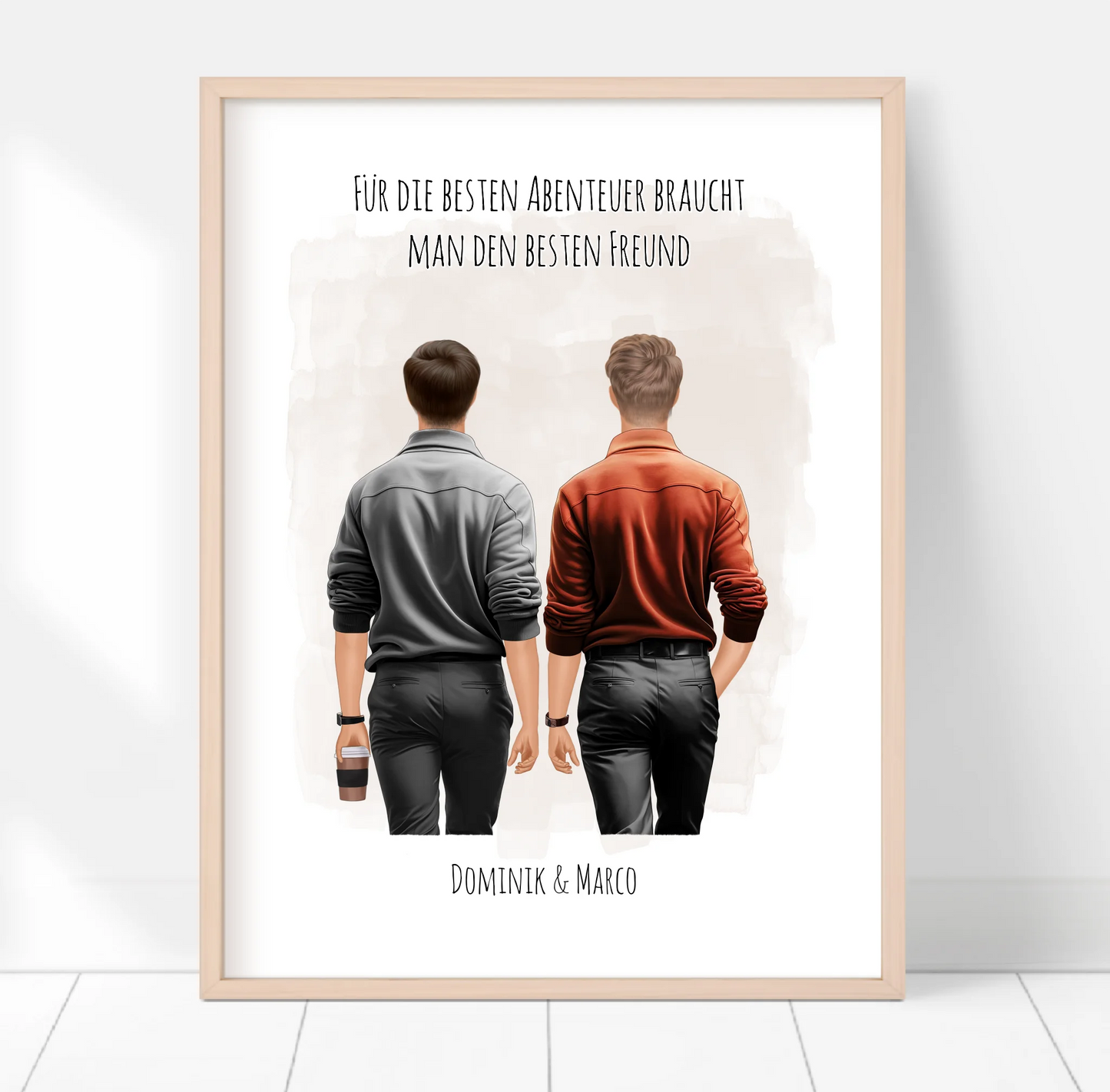 1-3 Männer Freunde/Brüder Poster