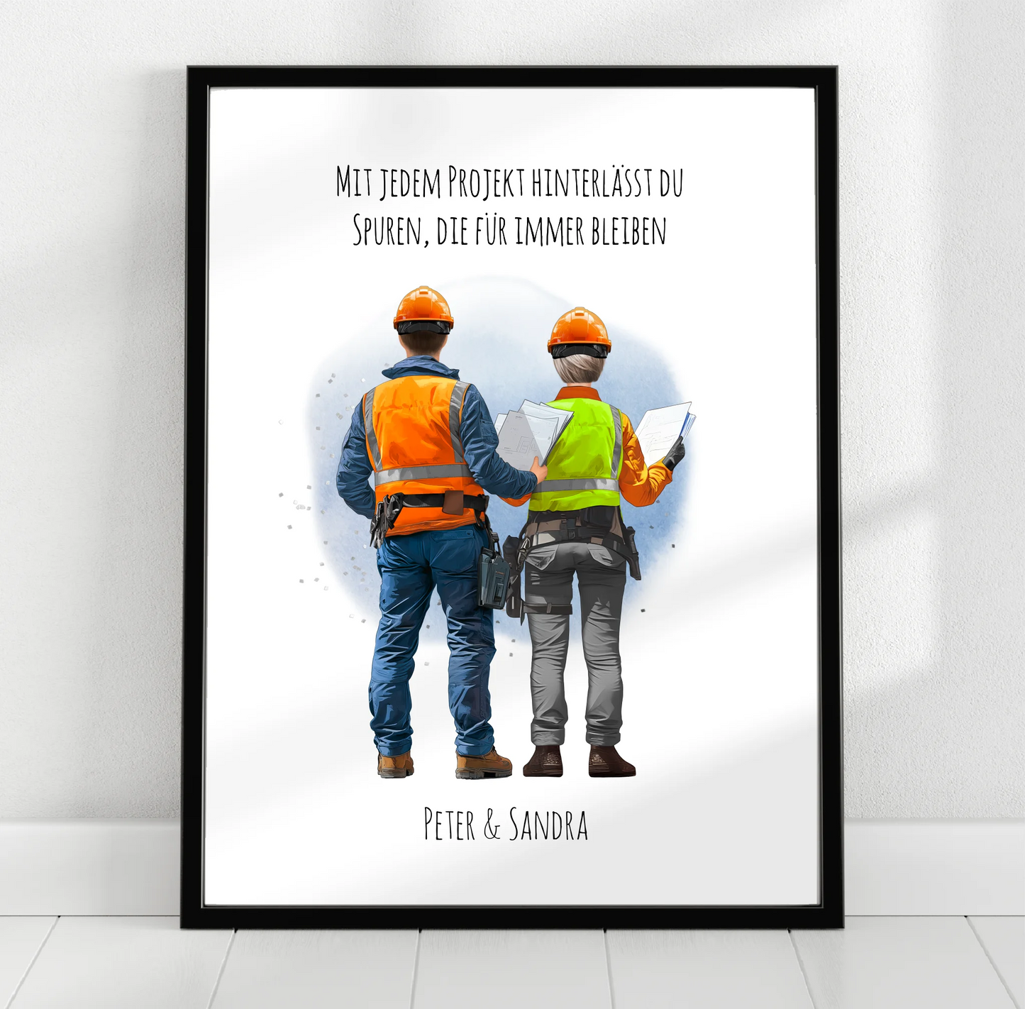 1-2 Personen (Mann/Frau) Ingenieur, Bauarbeiter, Projektleiter,... Poster