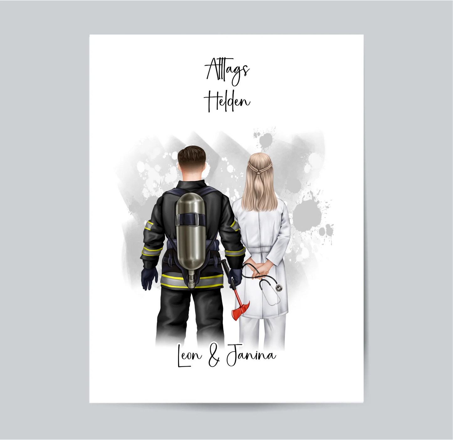 Feuerwehr & Arzt Poster