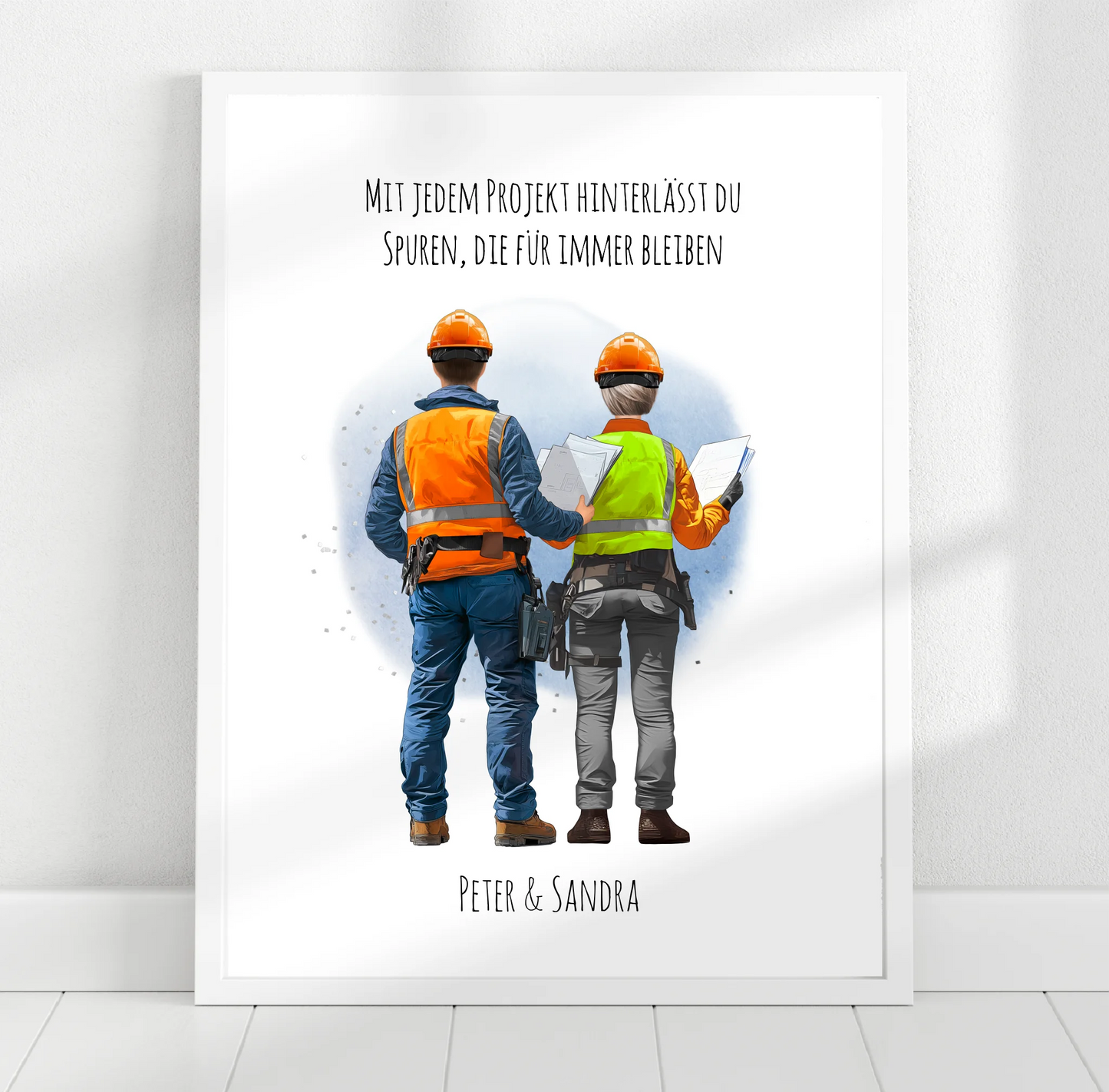 1-2 Personen (Mann/Frau) Ingenieur, Bauarbeiter, Projektleiter,... Poster