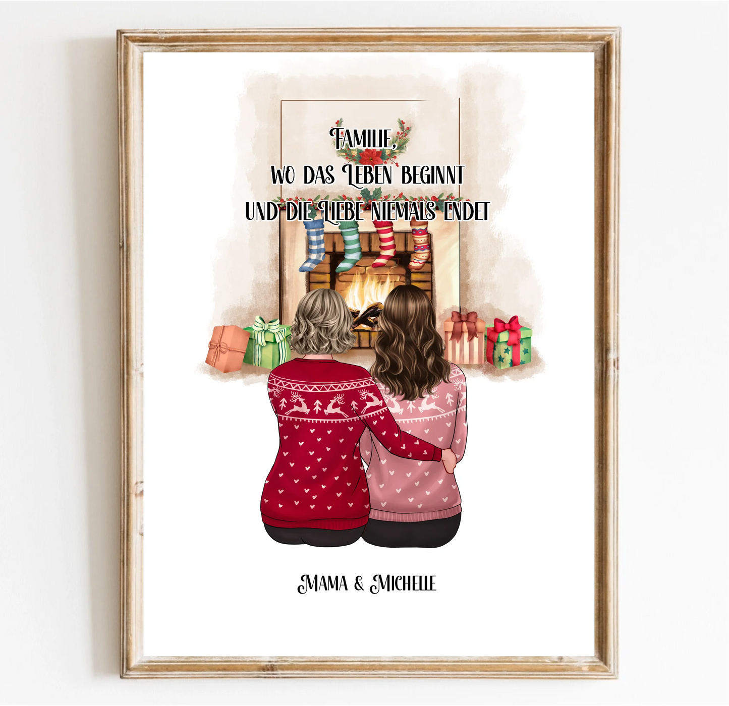Mama & Tochter/Sohn Poster