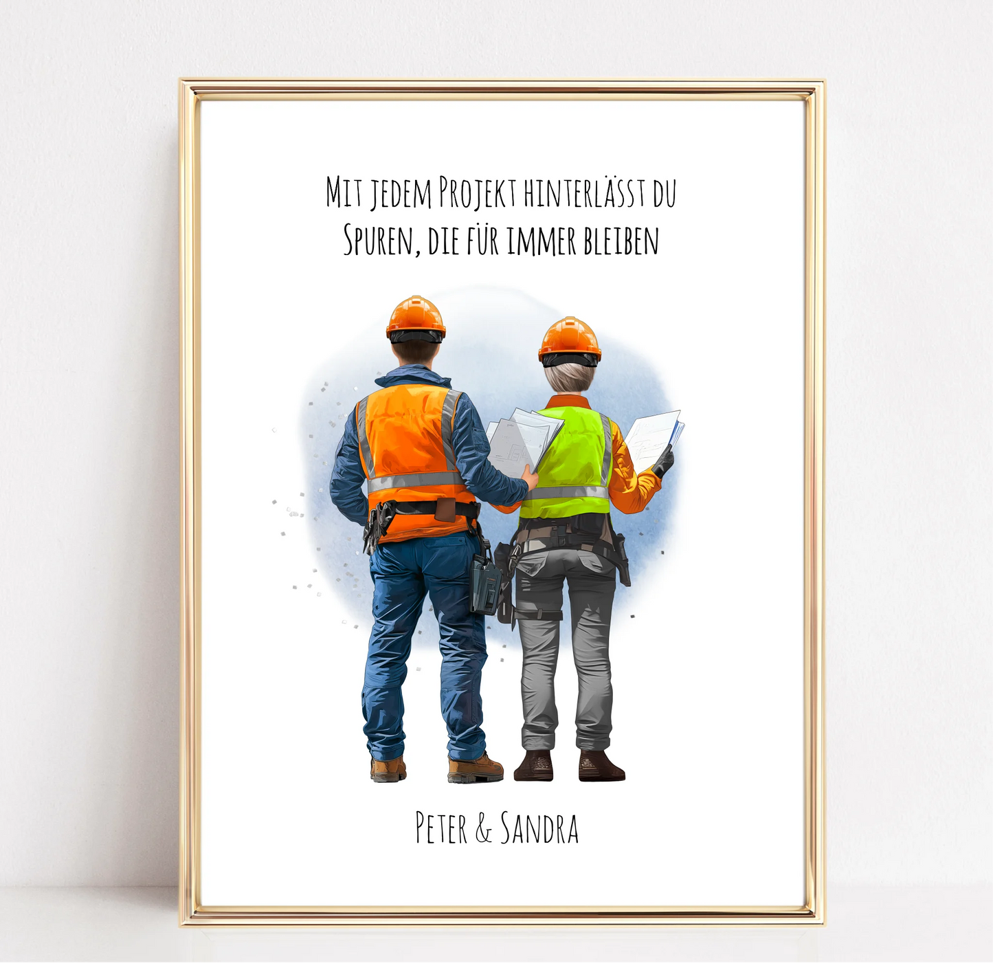 1-2 Personen (Mann/Frau) Ingenieur, Bauarbeiter, Projektleiter,... Poster