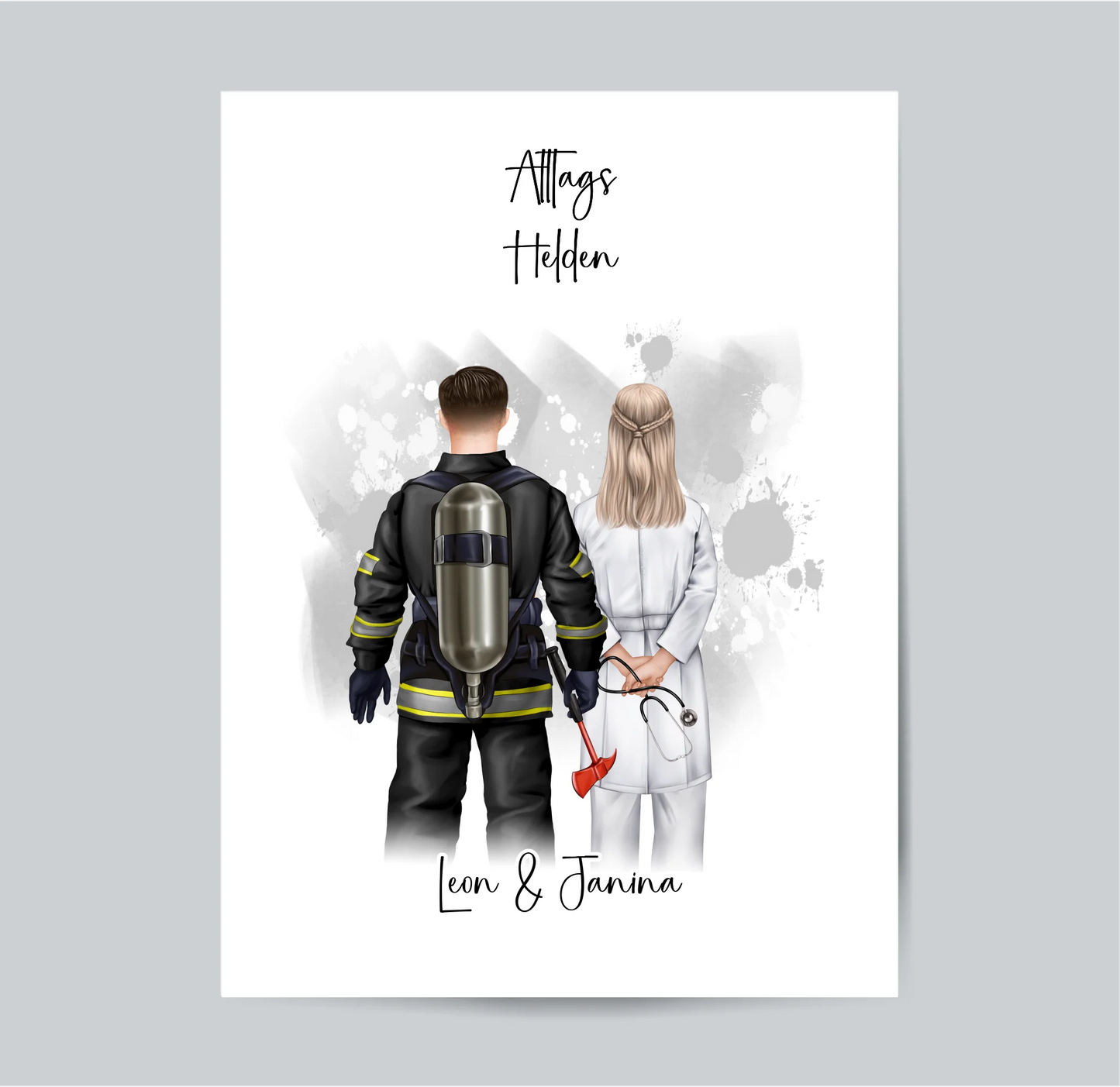 Feuerwehr & Arzt Poster