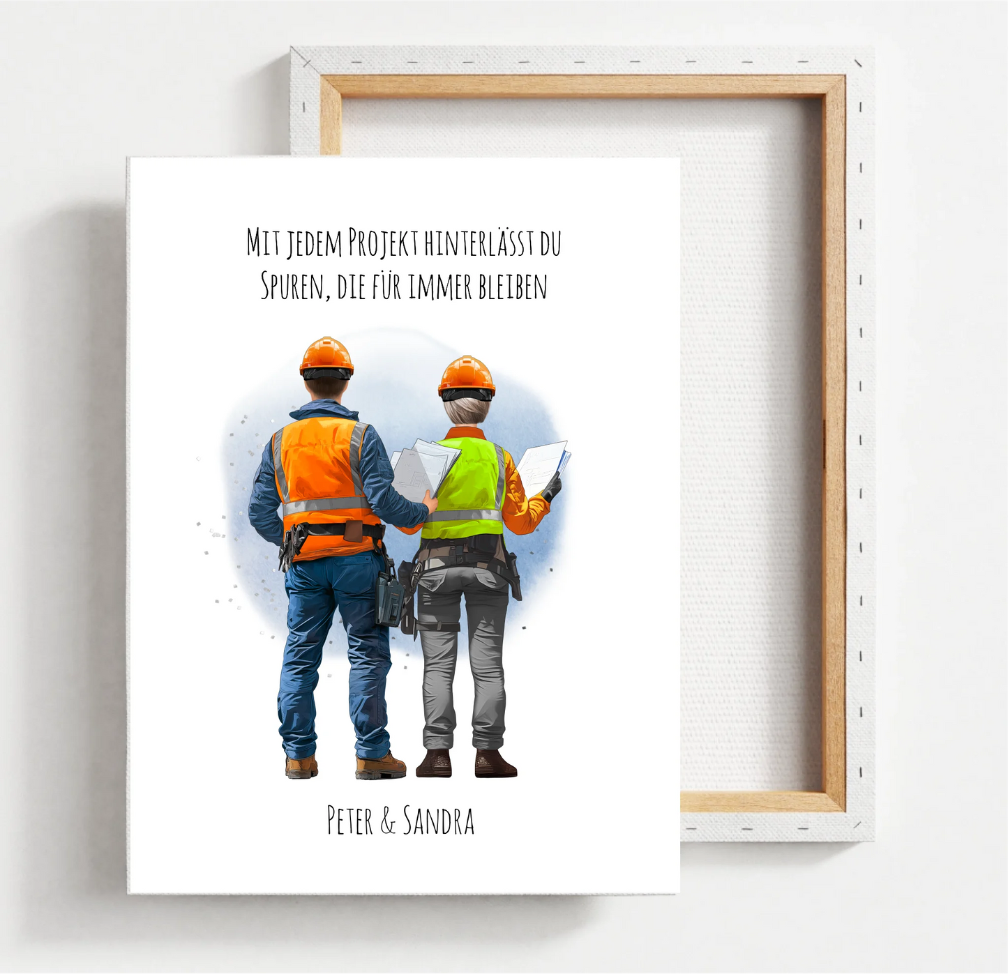 1-2 Personen (Mann/Frau) Ingenieur, Bauarbeiter, Projektleiter,... Poster