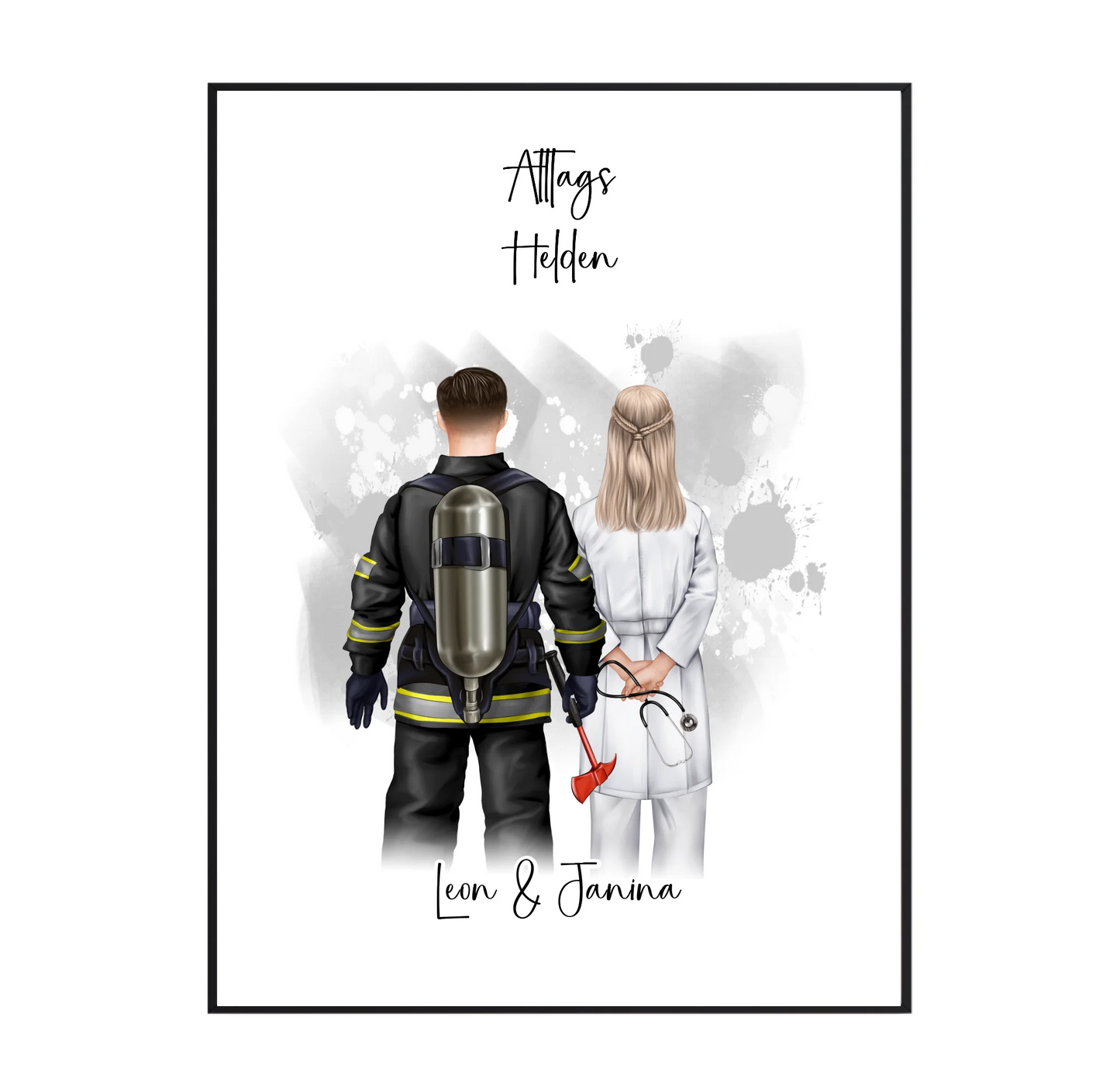 Feuerwehr & Arzt Poster