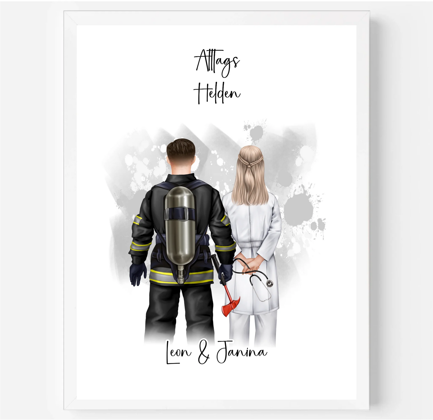 Feuerwehr & Arzt Poster