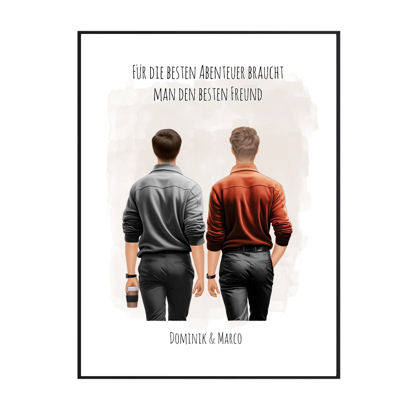 1-3 Männer Freunde/Brüder Poster