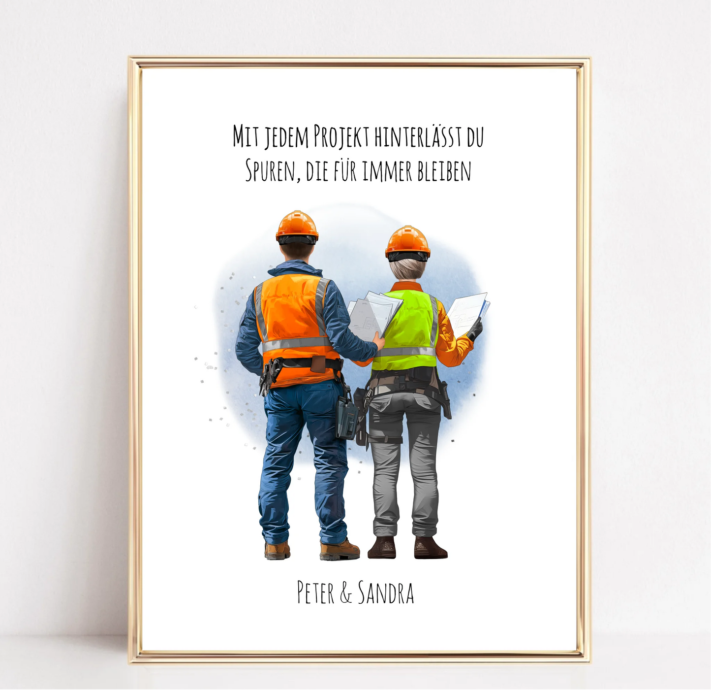 1-2 Personen (Mann/Frau) Ingenieur, Bauarbeiter, Projektleiter,... Poster