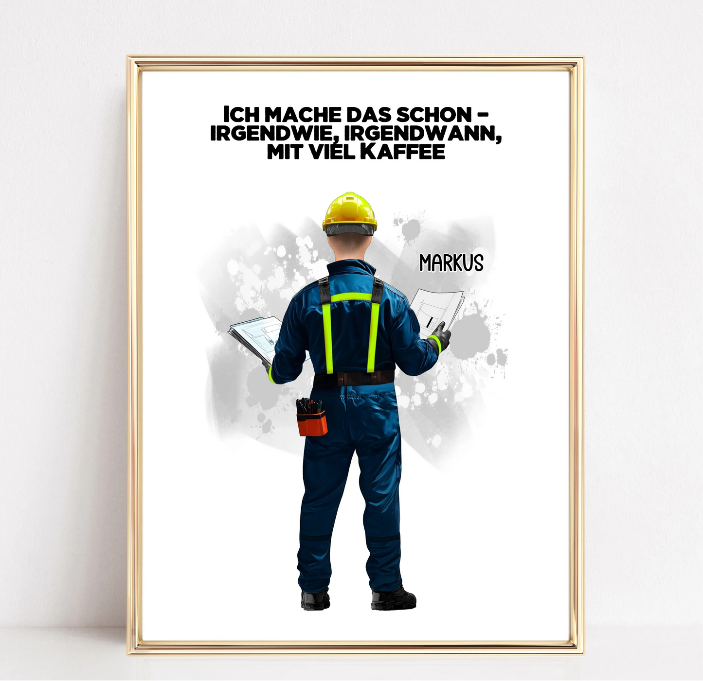 Techniker/ Hausbauer/... (Mann/Frau) Poster