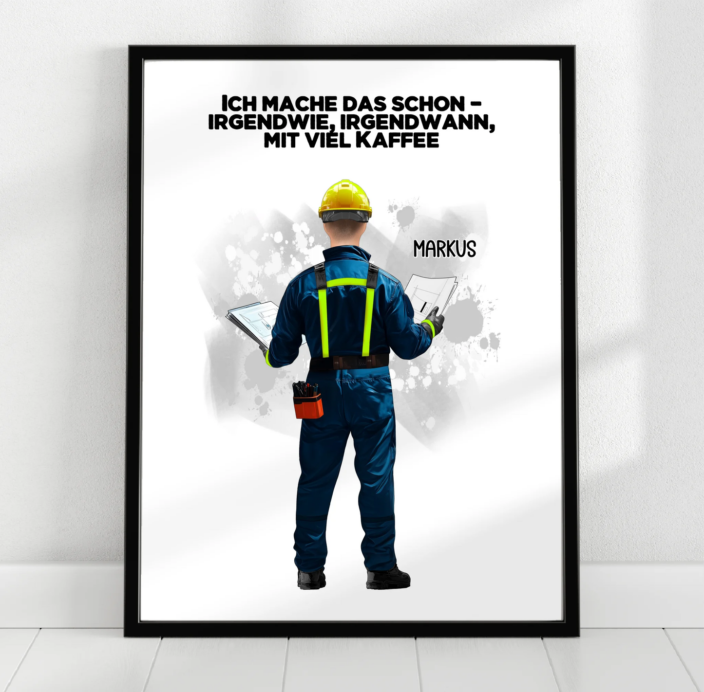 Techniker/ Hausbauer/... (Mann/Frau) Poster