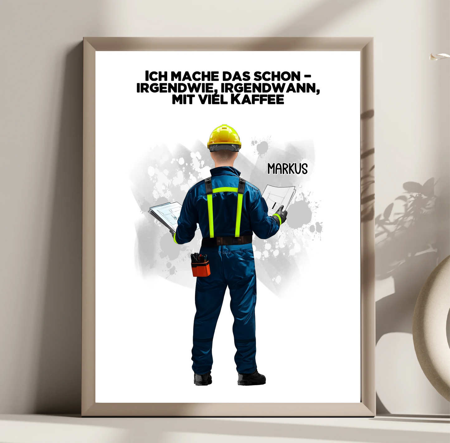 Techniker/ Hausbauer/... (Mann/Frau) Poster