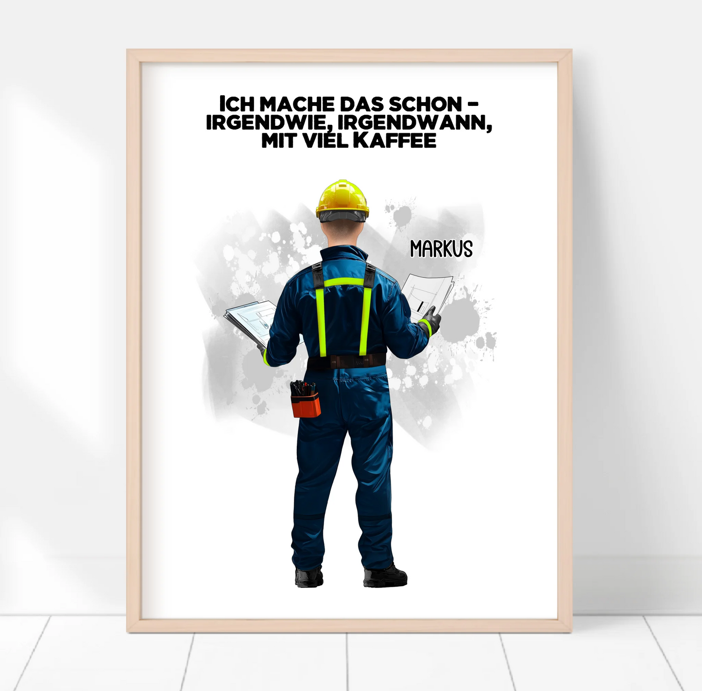 Techniker/ Hausbauer/... (Mann/Frau) Poster