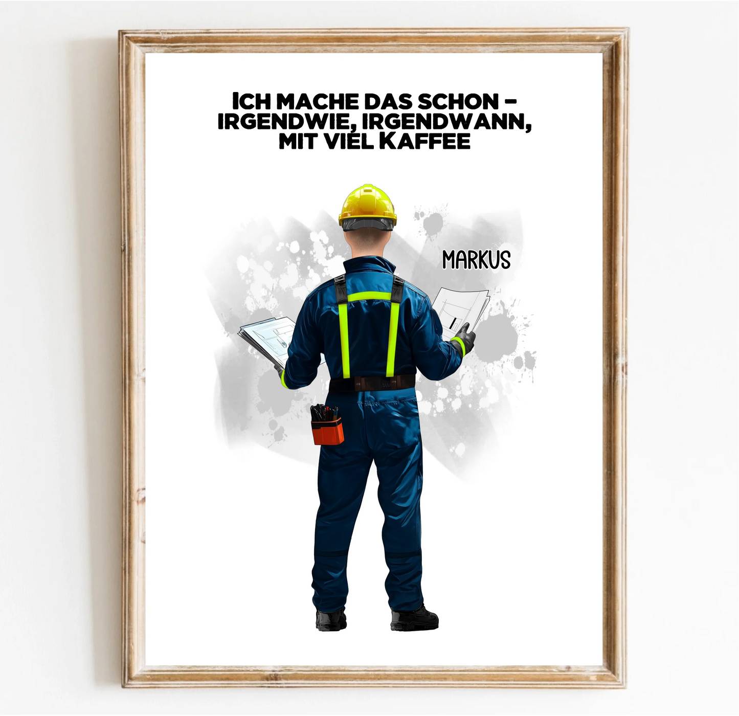 Techniker/ Hausbauer/... (Mann/Frau) Poster