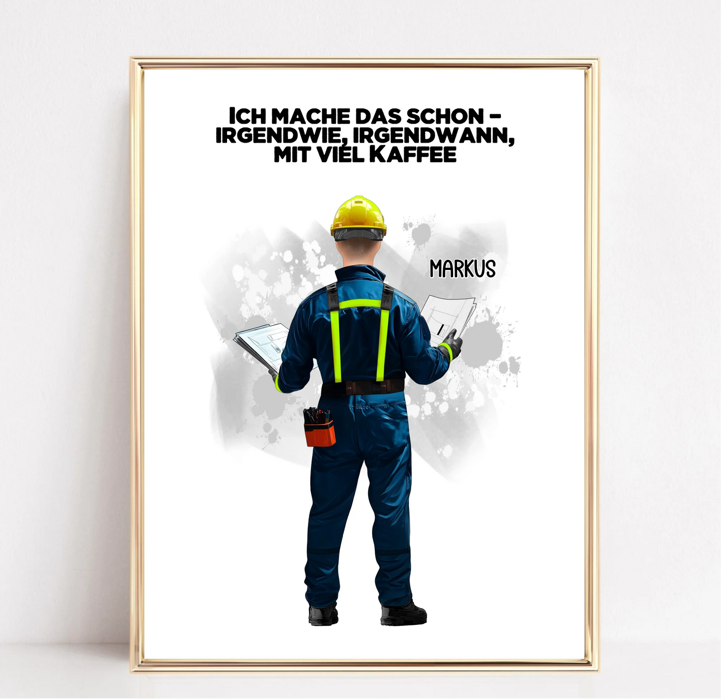 Techniker/ Hausbauer/... (Mann/Frau) Poster