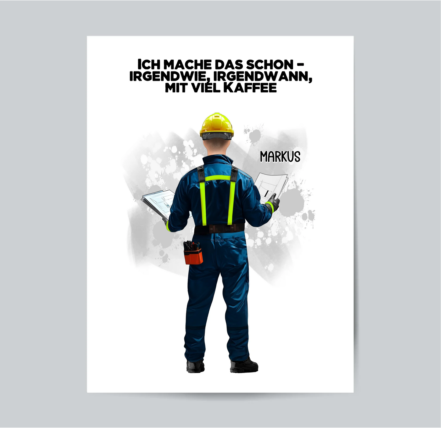 Techniker/ Hausbauer/... (Mann/Frau) Poster