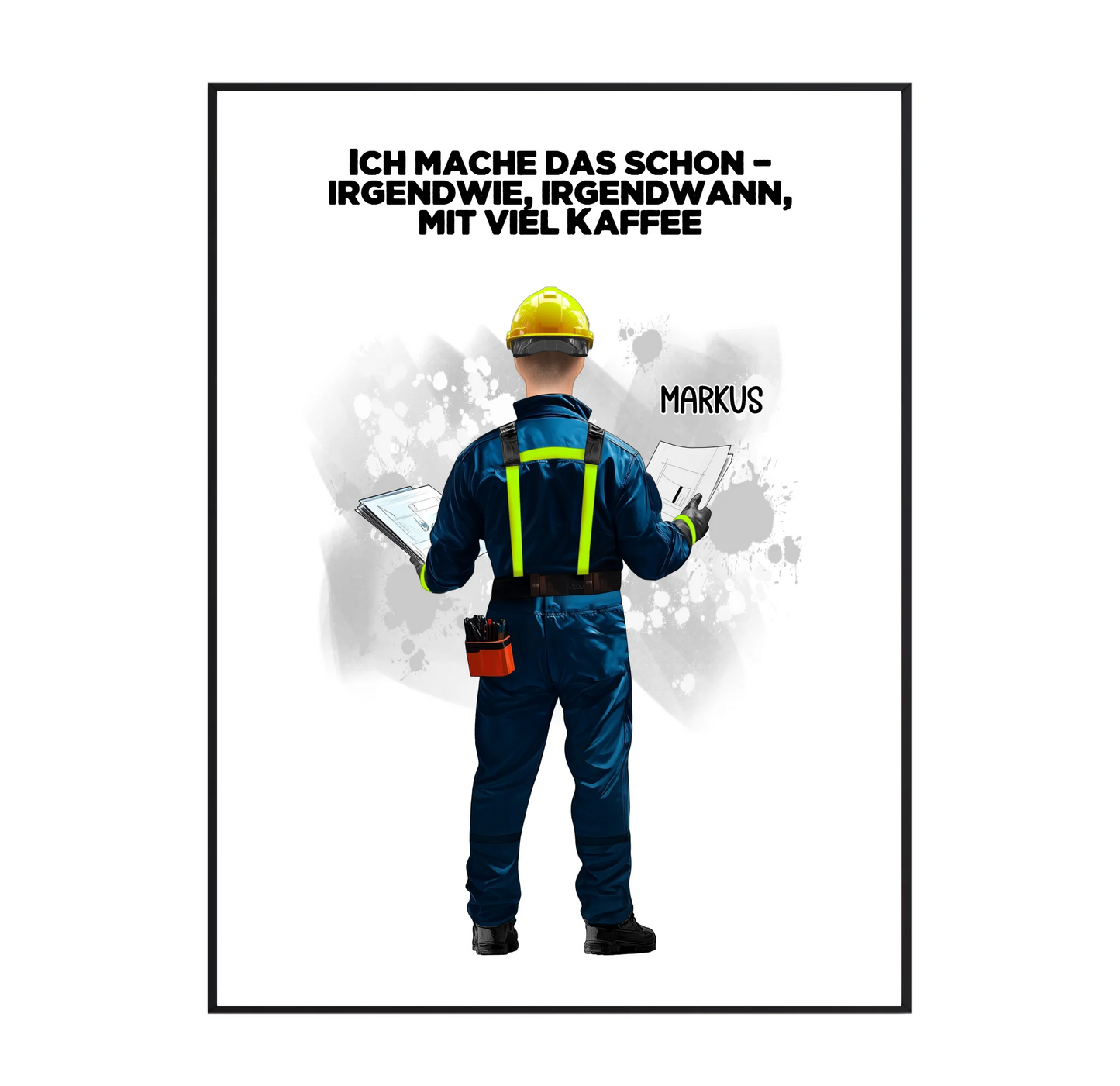 Techniker/ Hausbauer/... (Mann/Frau) Poster
