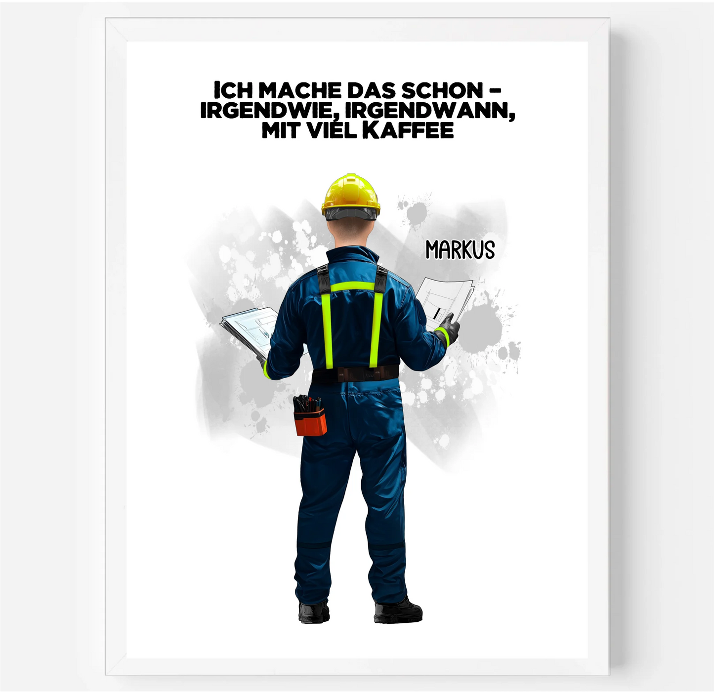 Techniker/ Hausbauer/... (Mann/Frau) Poster
