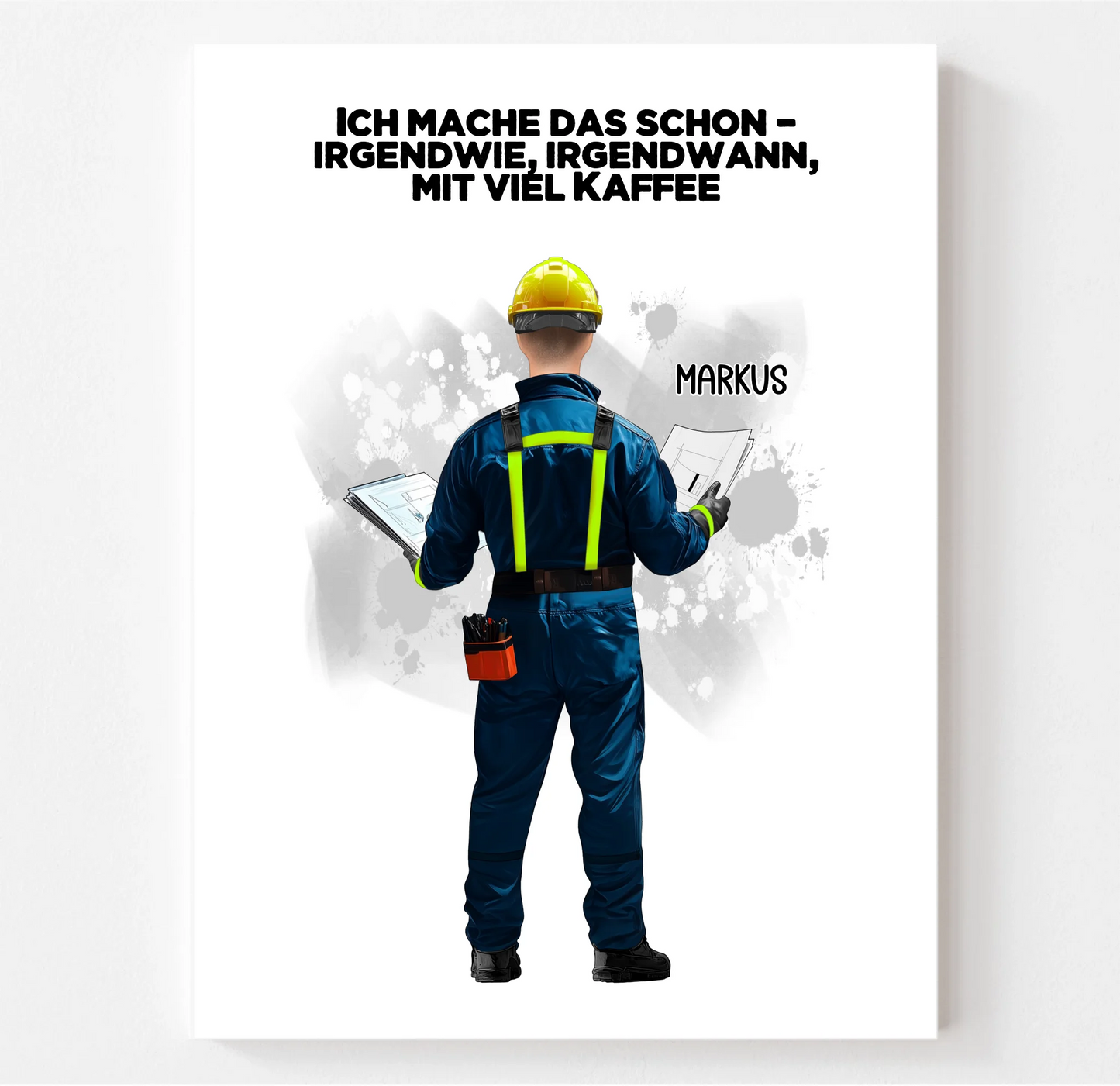 Techniker/ Hausbauer/... (Mann/Frau) Poster
