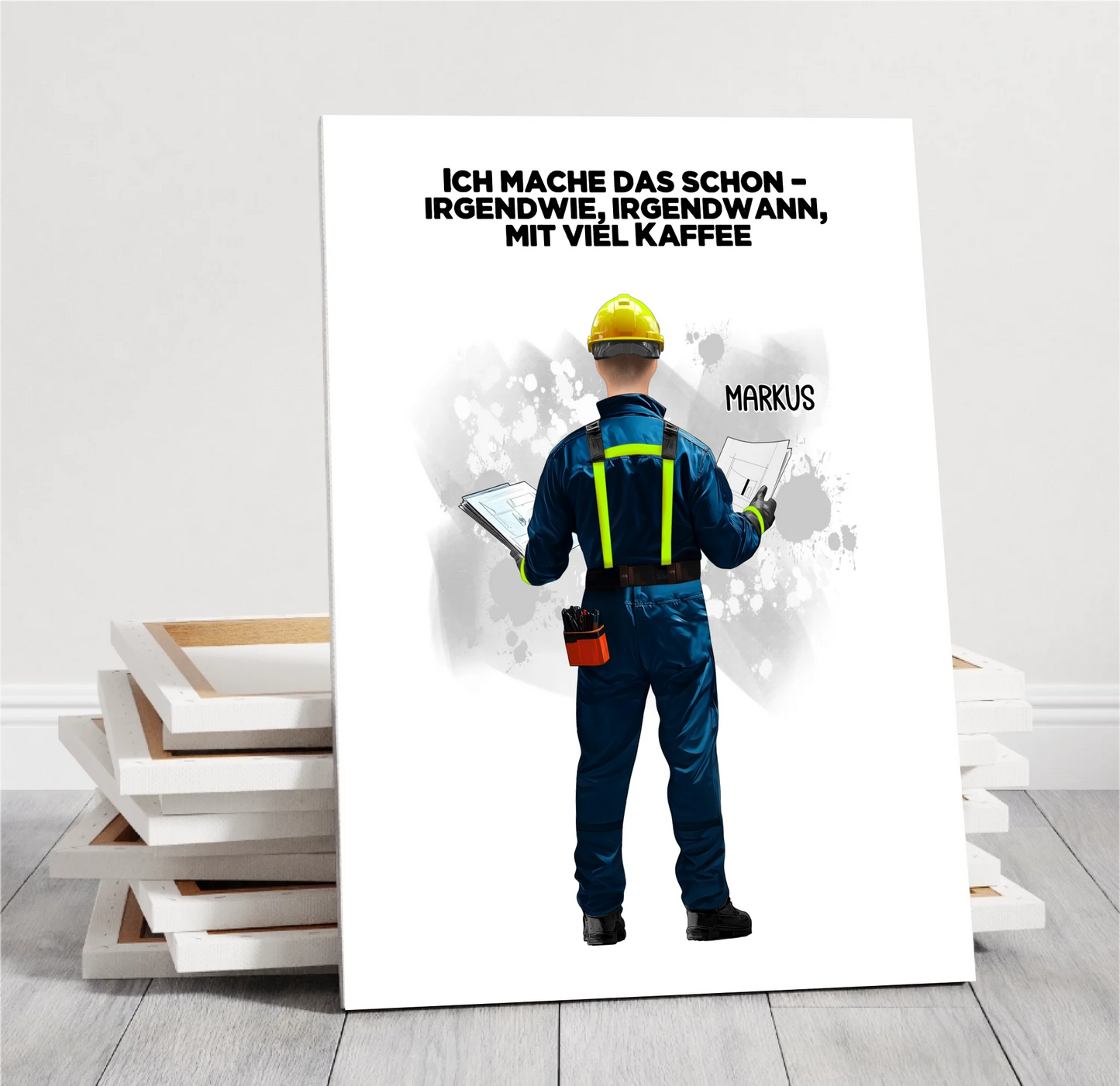 Techniker/ Hausbauer/... (Mann/Frau) Poster