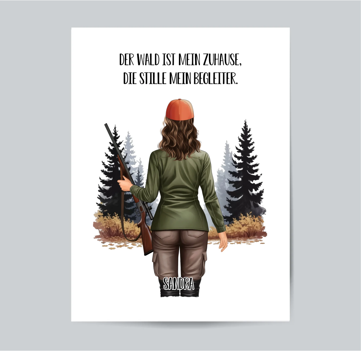 Jäger Poster (Frau/Mann)