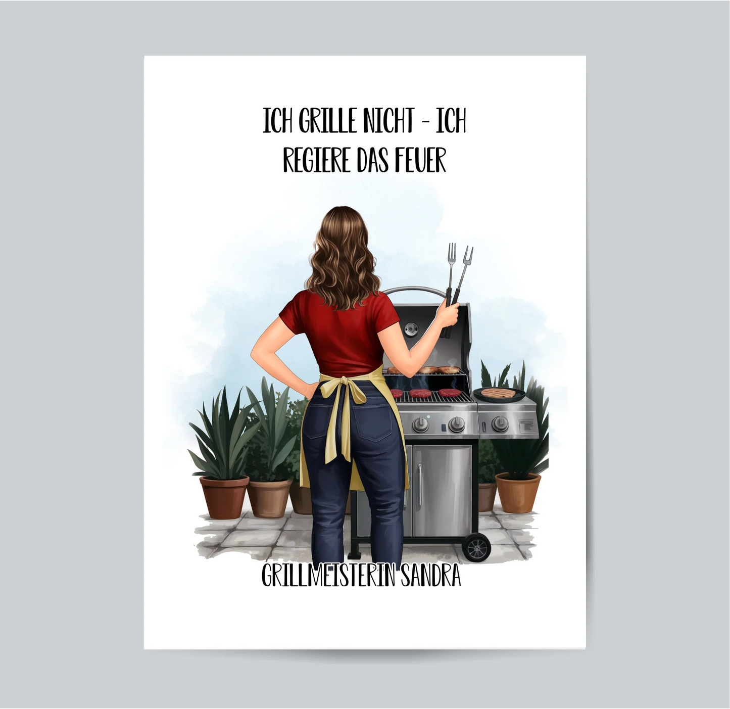 Grillen Poster (Frau/Mann)