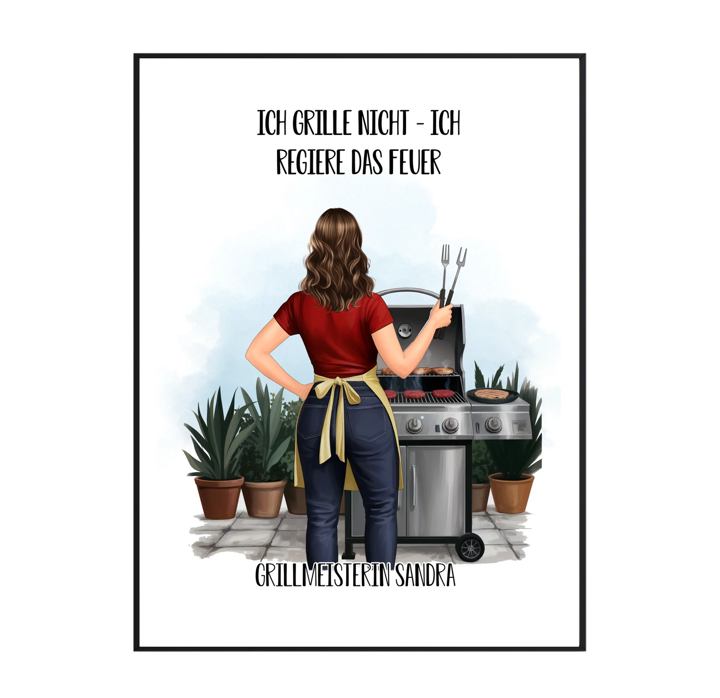 Grillen Poster (Frau/Mann)