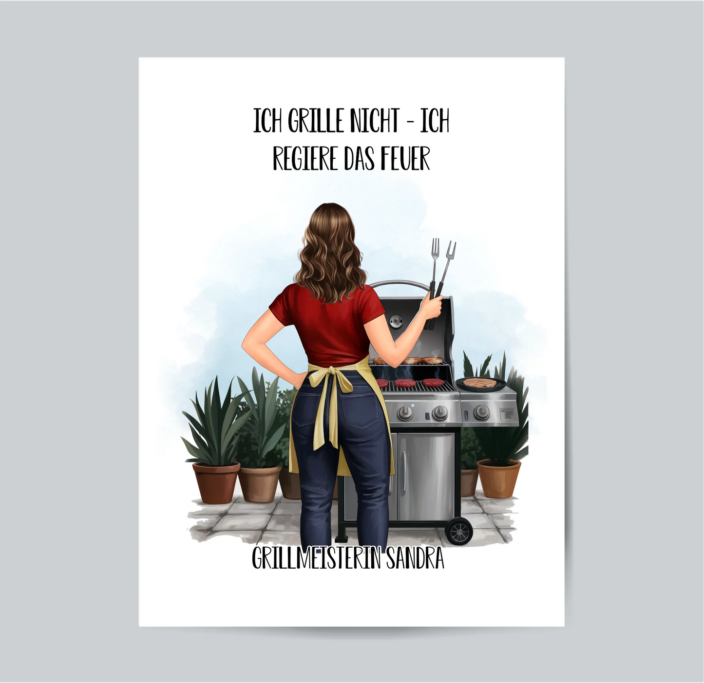 Grillen Poster (Frau/Mann)
