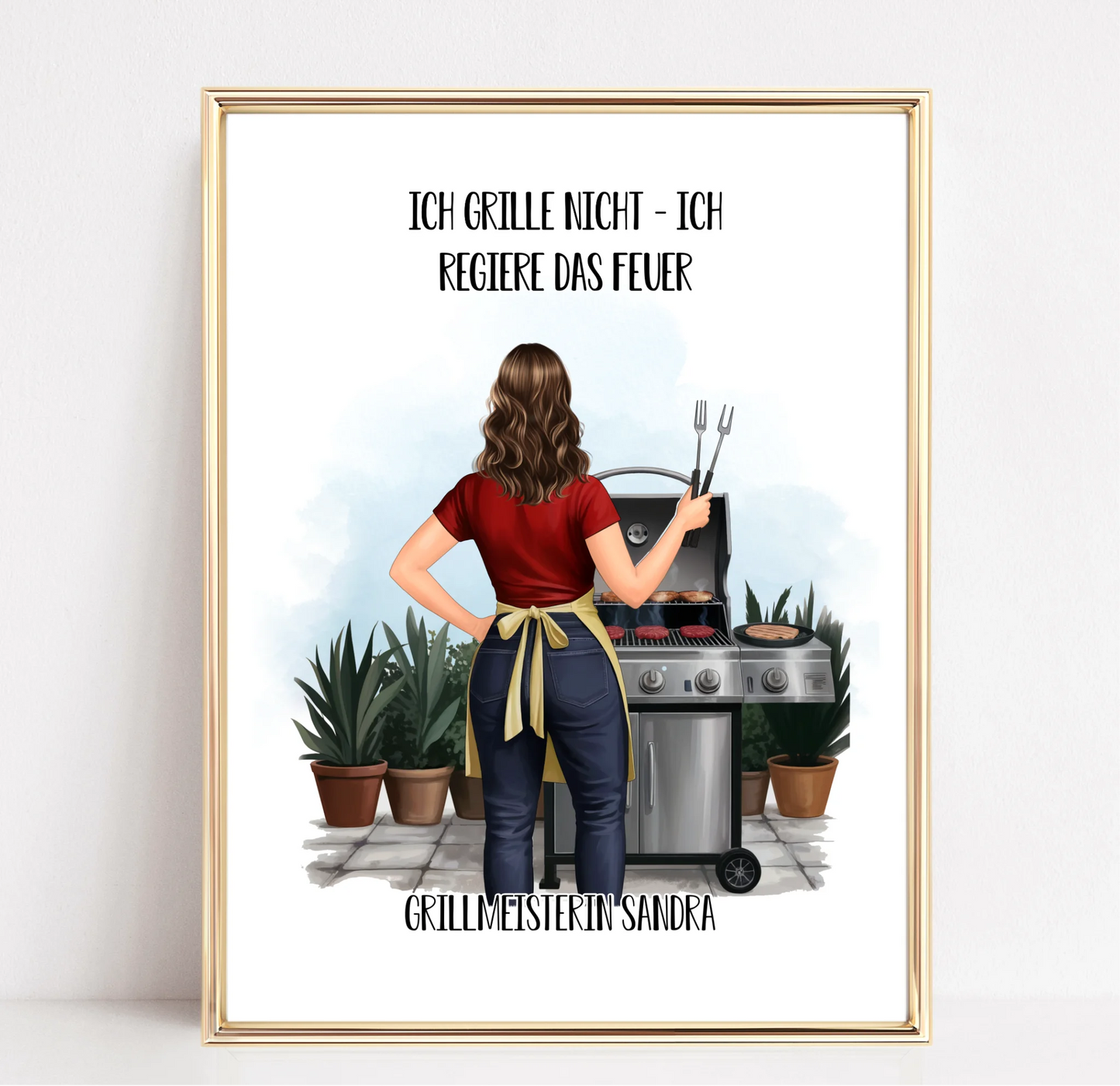 Grillen Poster (Frau/Mann)
