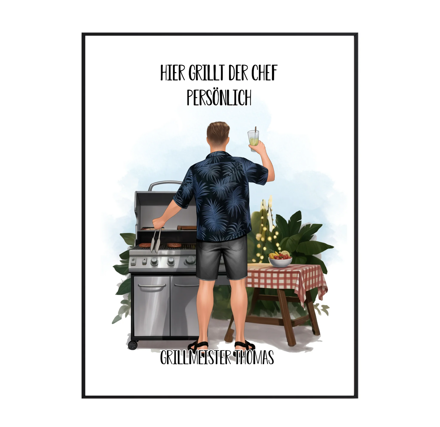 Grillemeister Poster (Mann/Frau)