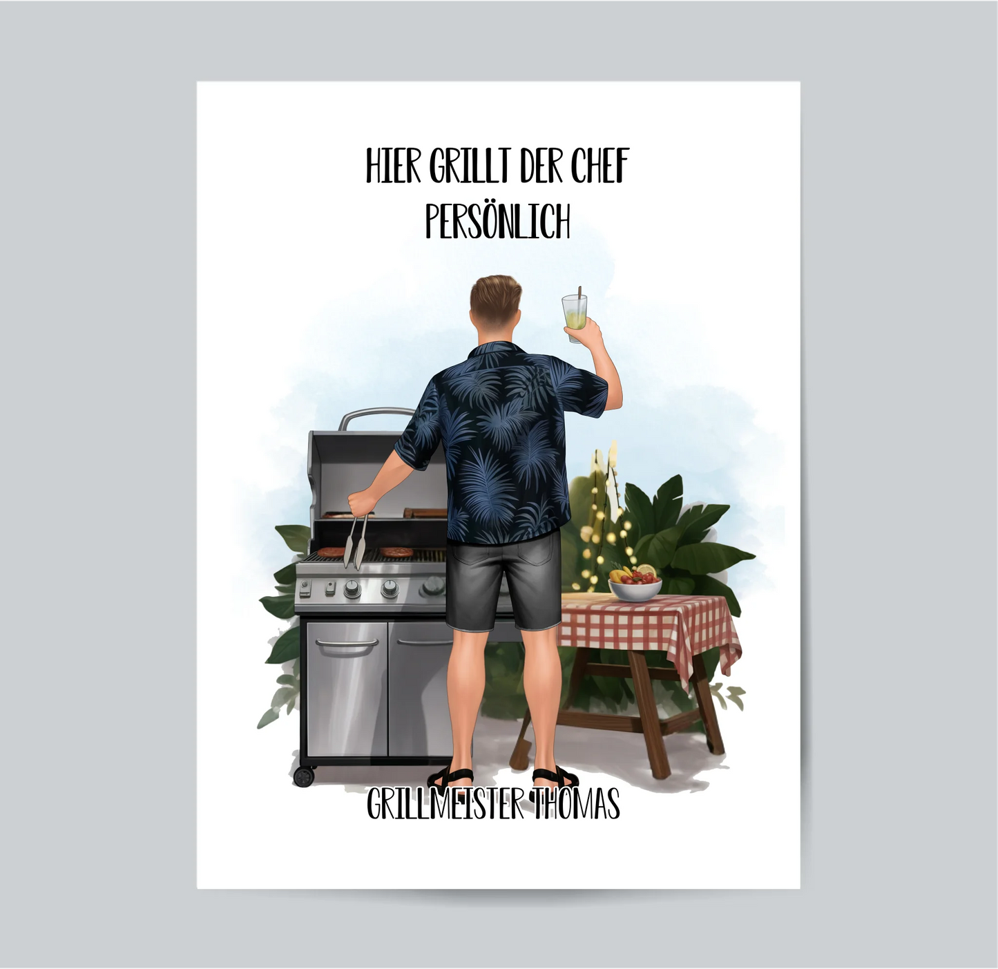 Grillemeister Poster (Mann/Frau)