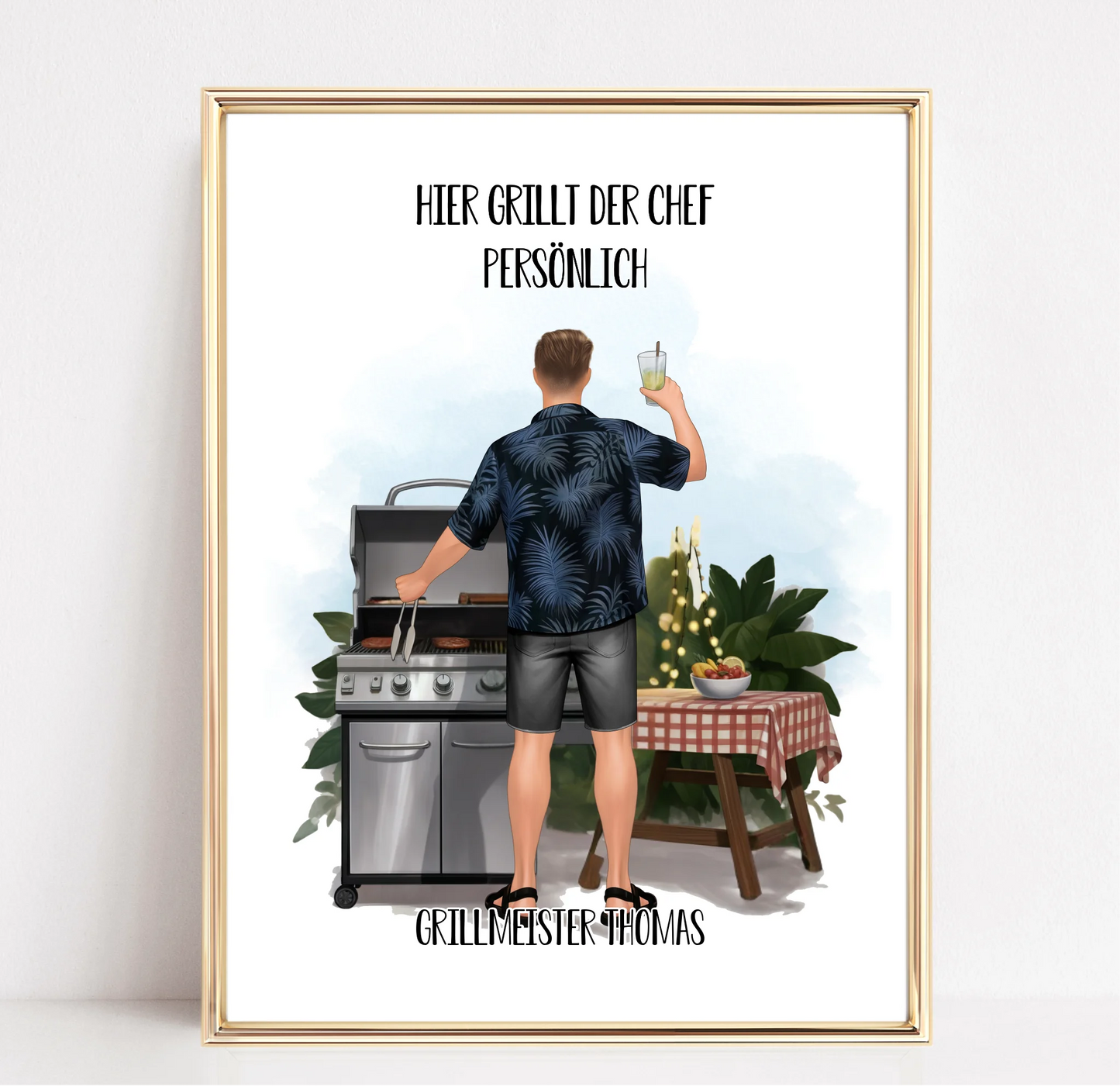 Grillemeister Poster (Mann/Frau)