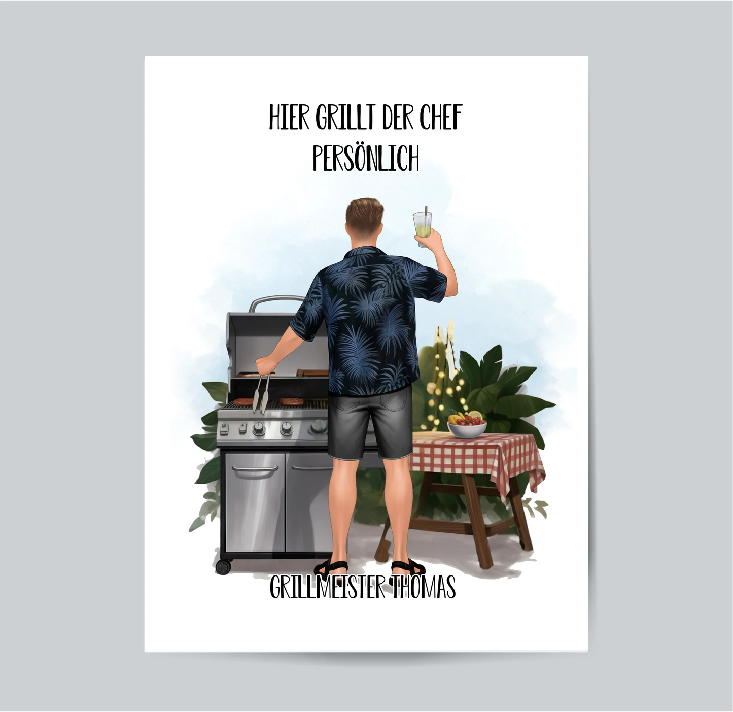 Grillemeister Poster (Mann/Frau)