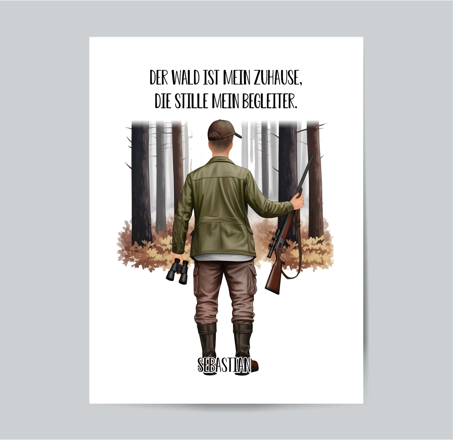 Jäger Poster (Mann o. Frau)
