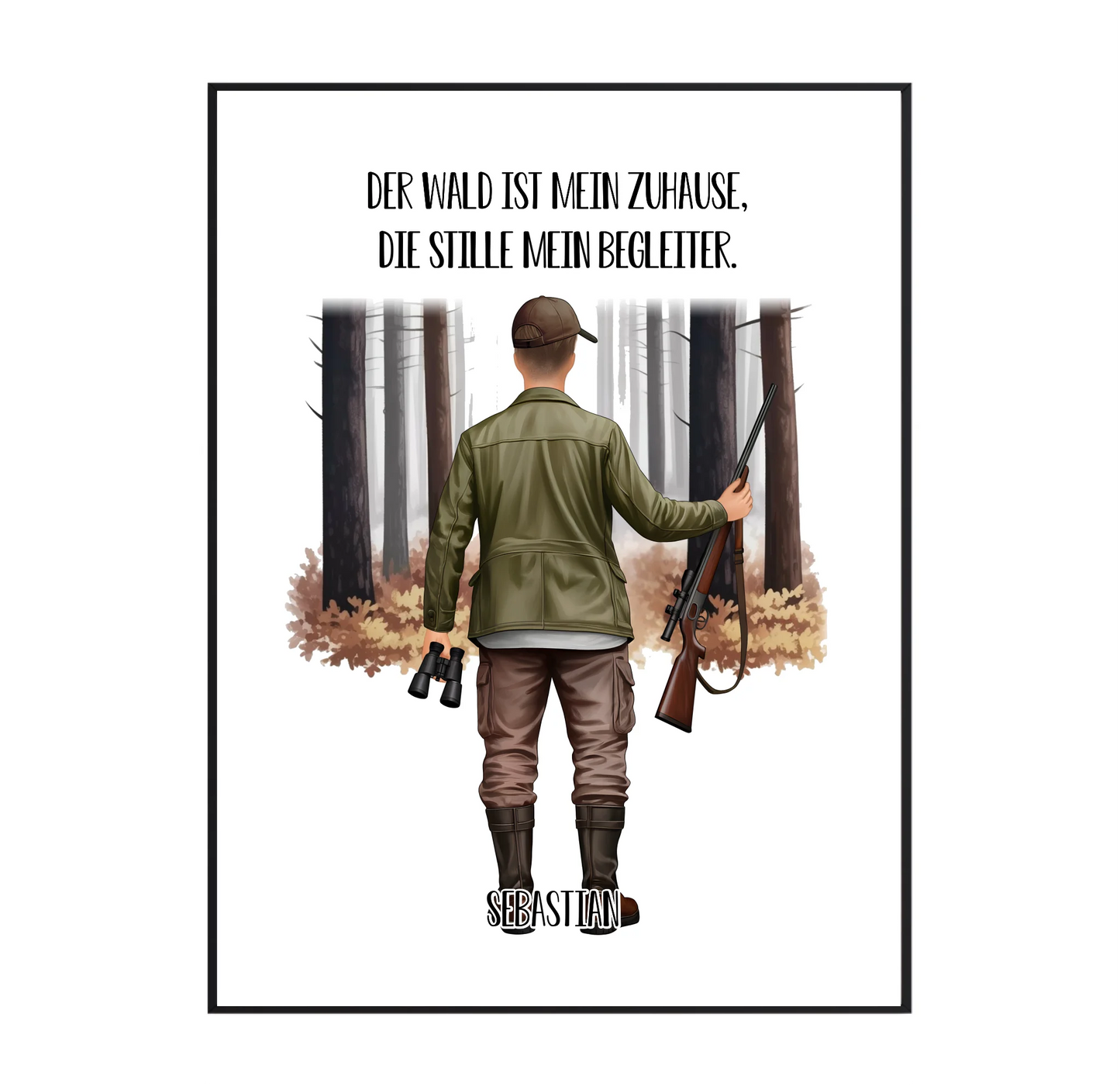 Jäger Poster (Mann o. Frau)