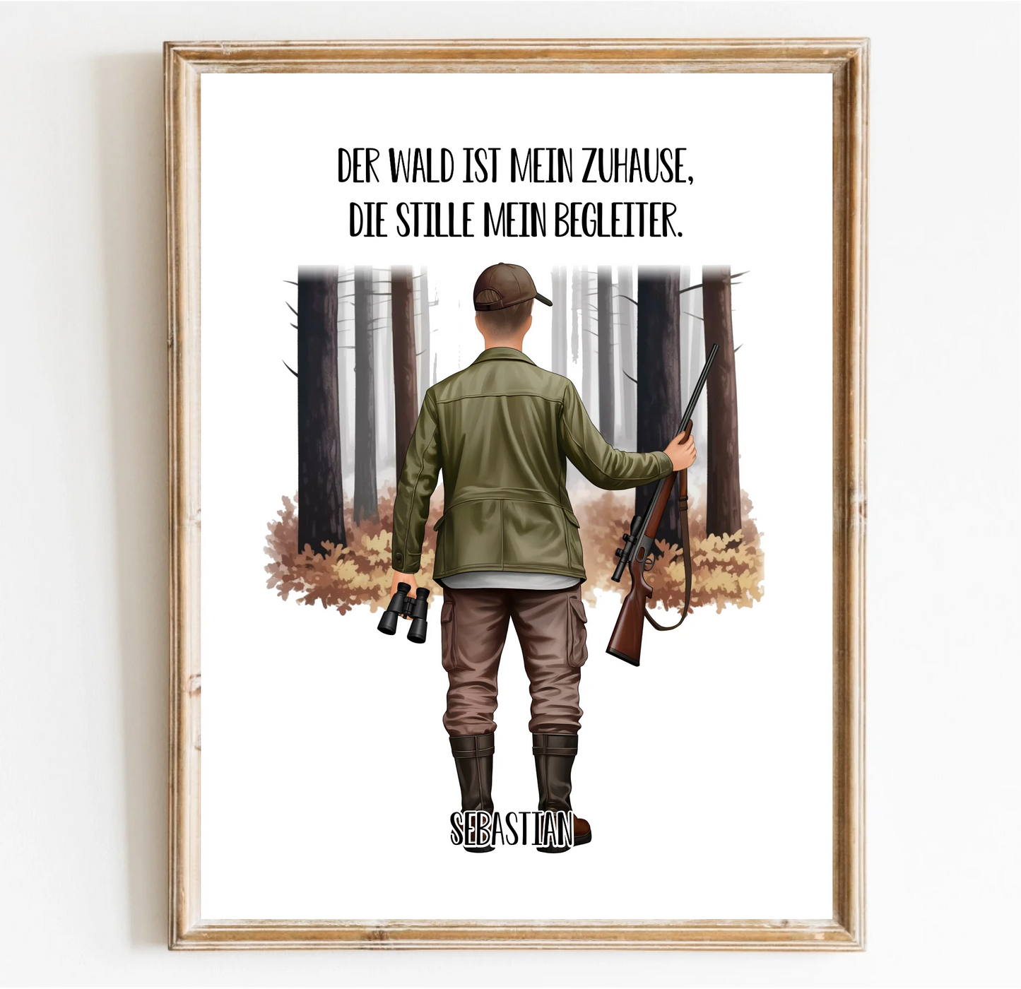 Jäger Poster (Mann o. Frau)