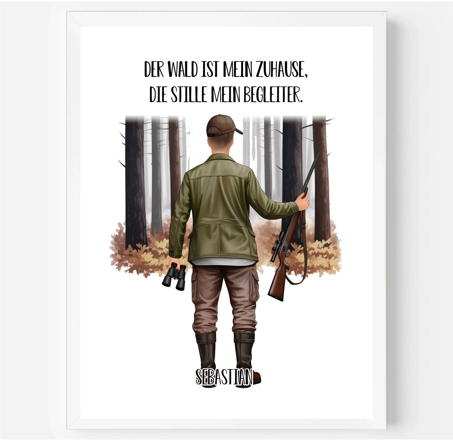 Jäger Poster (Mann o. Frau)