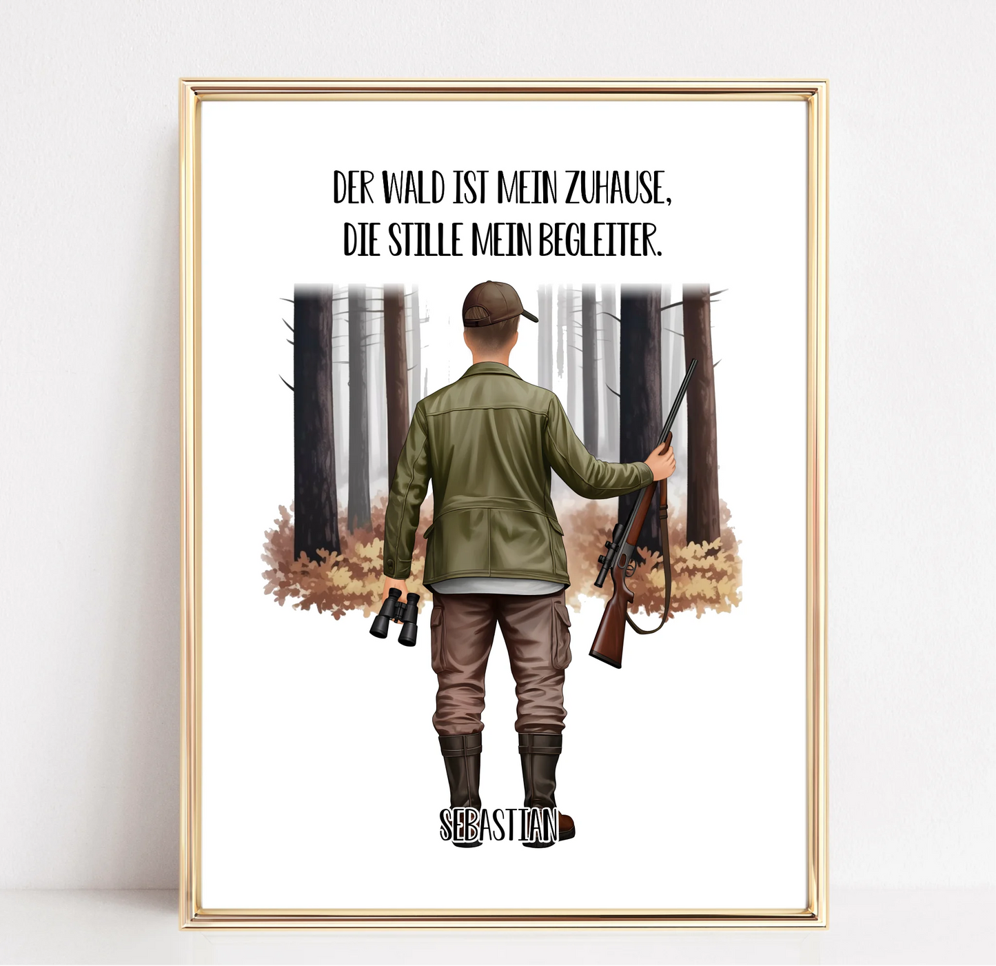 Jäger Poster (Mann o. Frau)